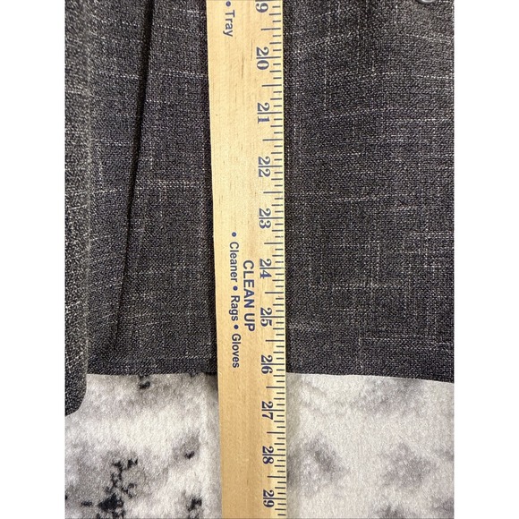 Chicos Jacket Womens‎ Size 1 Gray 3 Button Office Career Stretch Heathered - Picture 3 of 9
